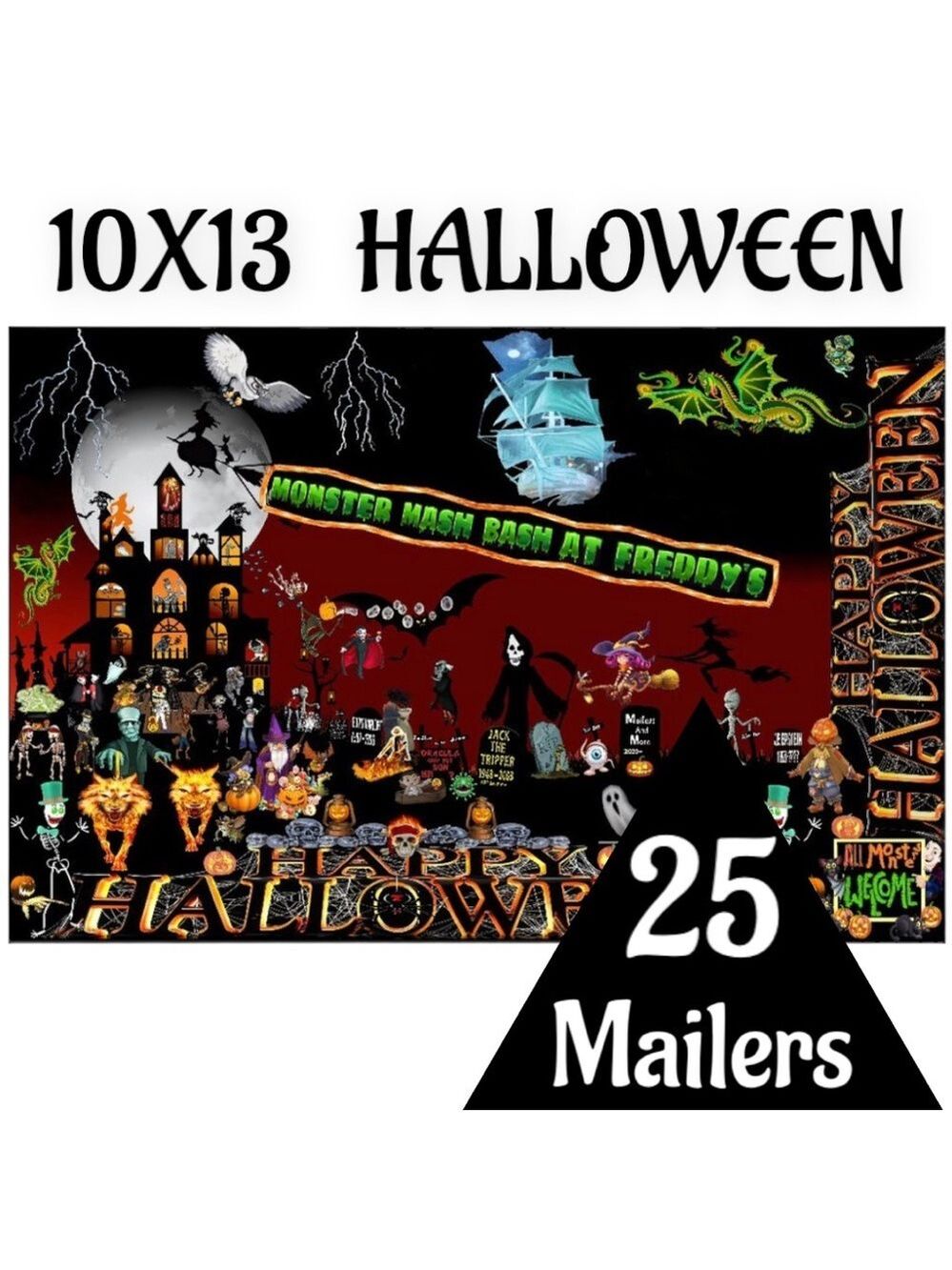 25 10X13 Poly Mailers HALLOWEEN Mailers Shipping Envelopes PRICE FIRM Fall - Picture 5 of 16